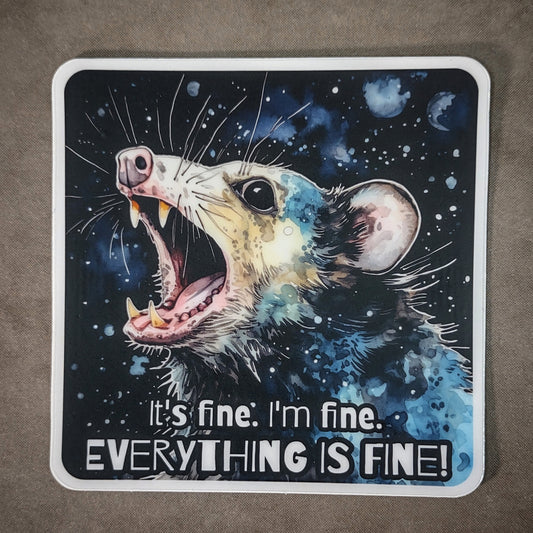 Sticker: Everything is Fine