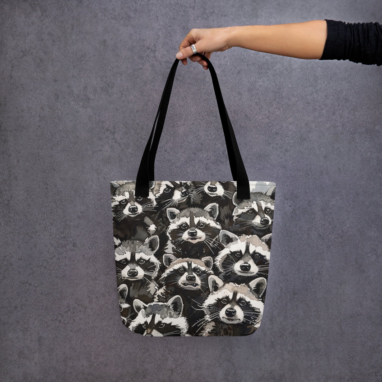 Raccoon Invasion Tote Bag