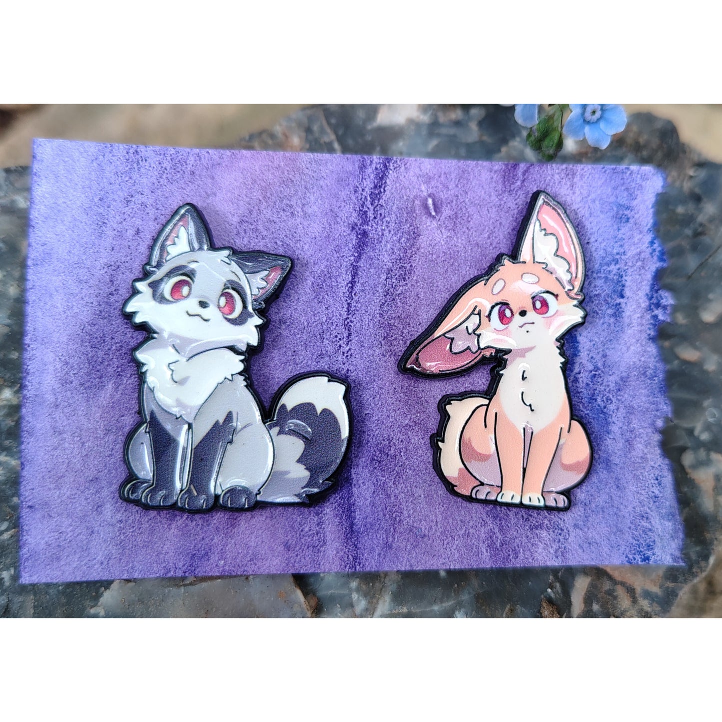 Fox Pins: set of two