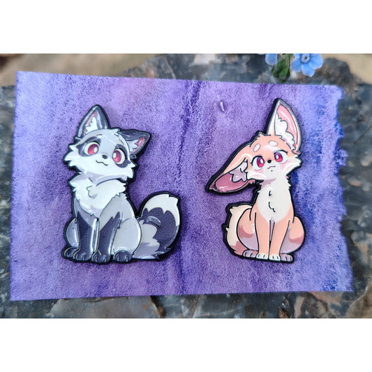 Fox Pins: set of two