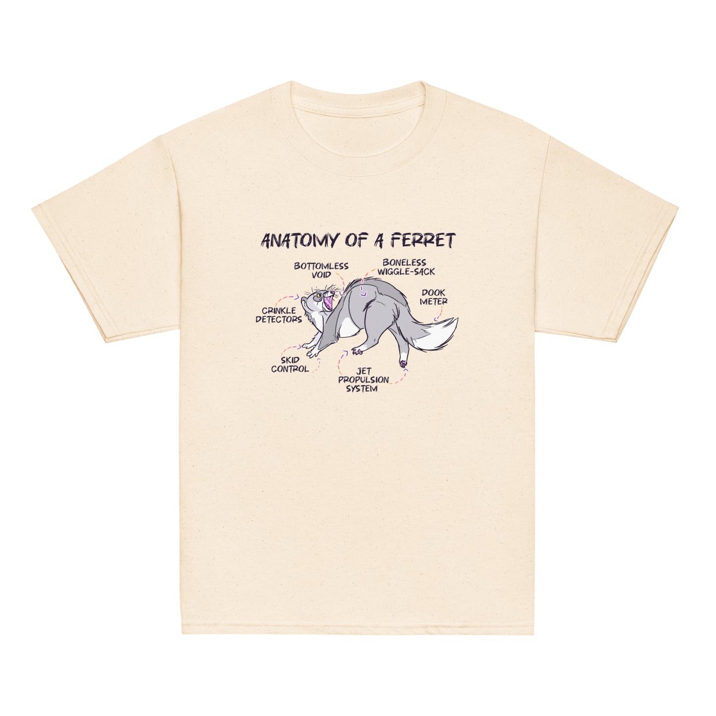 Silly Ferret Anatomy Youth Tee