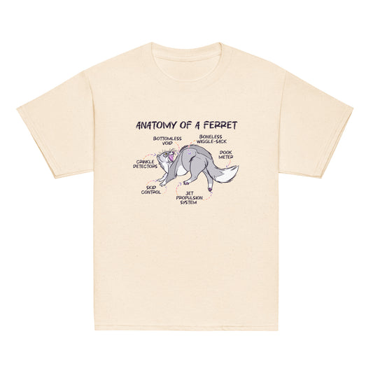 Silly Ferret Anatomy Youth Tee