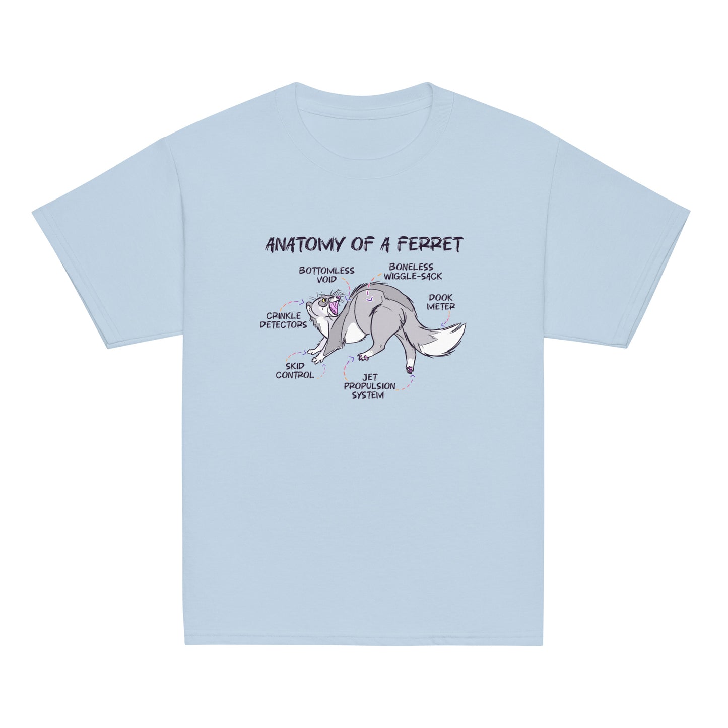 Silly Ferret Anatomy Youth Tee