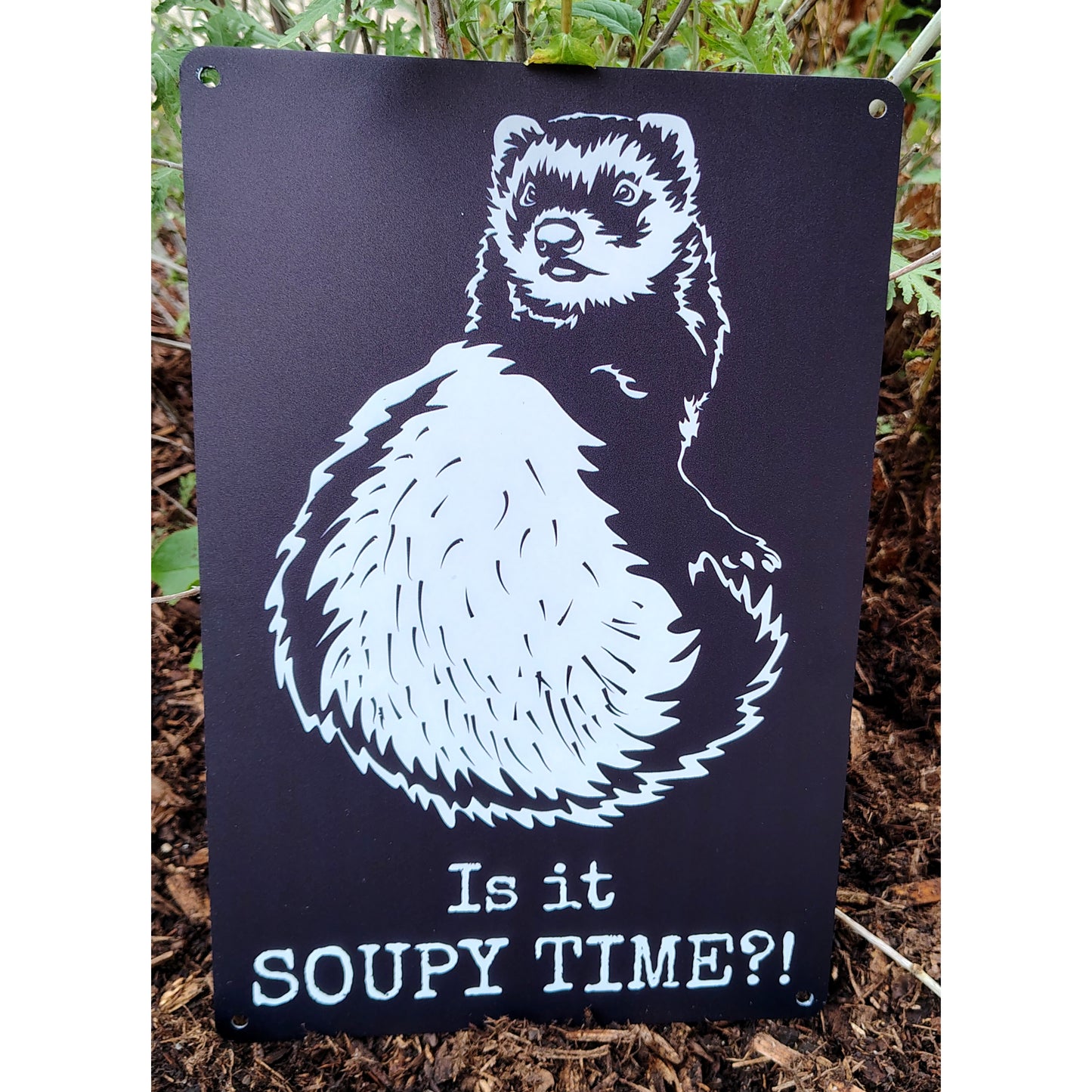 Soupy time?! Metal sign
