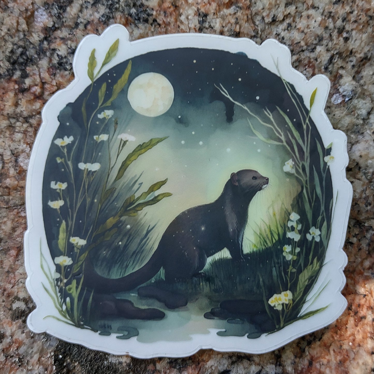 Limited Edition Sticker: Moonlight Mink