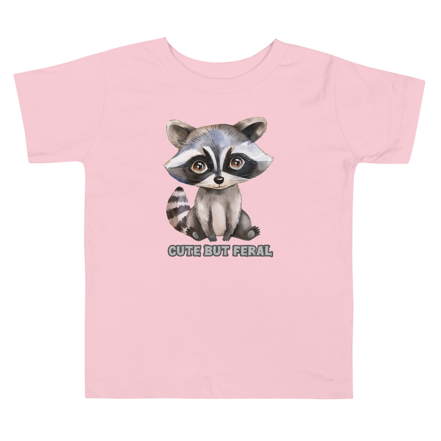 TODDLER Cute but Feral Raccoon tee