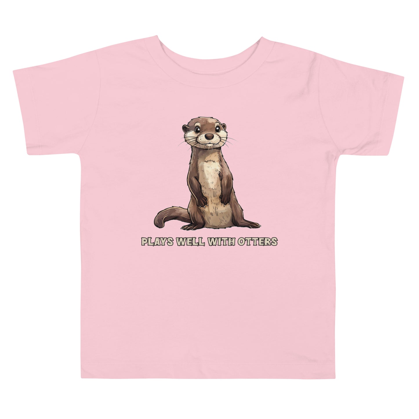 TODDLER Plays well with Otters Short Sleeve Tee