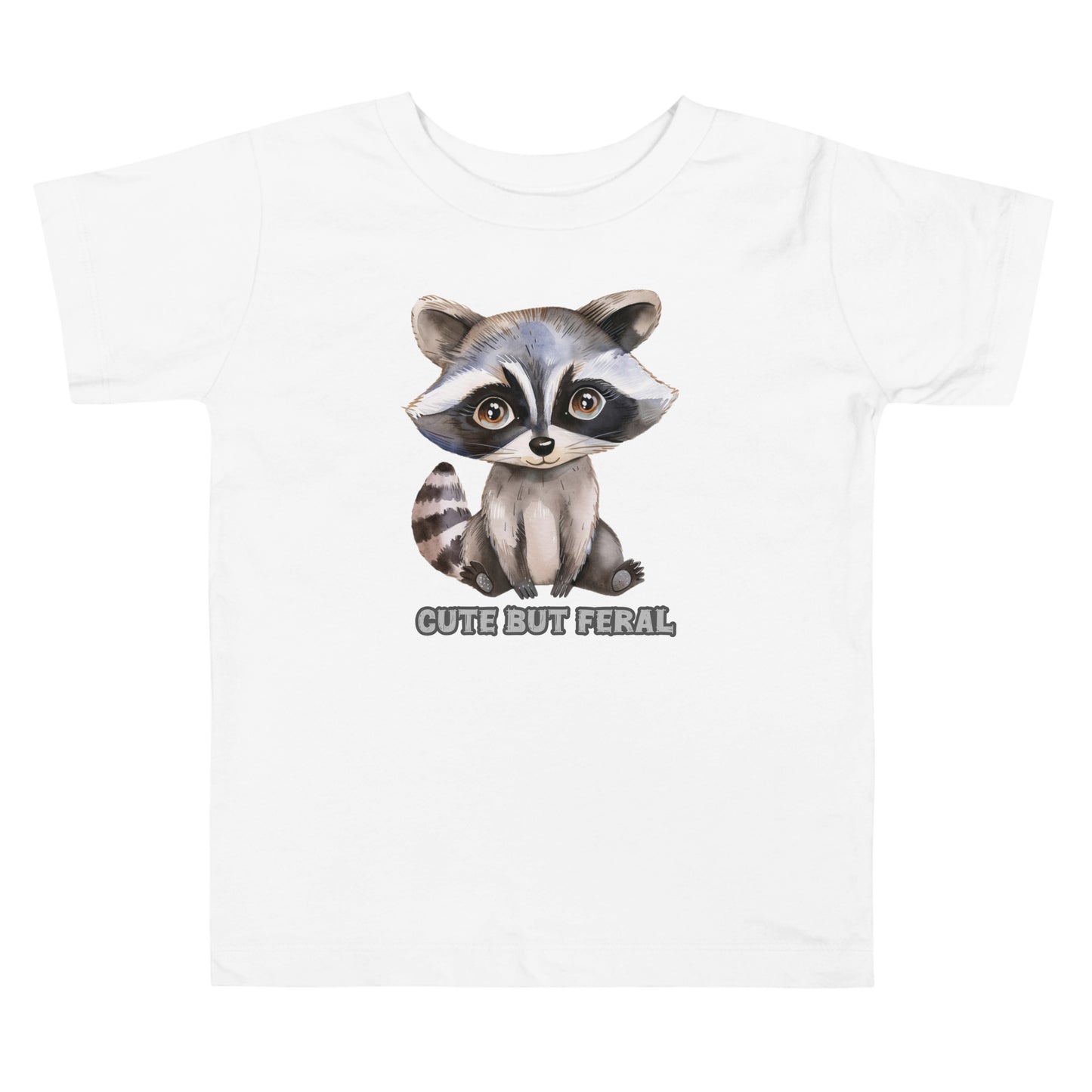 TODDLER Cute but Feral Raccoon tee