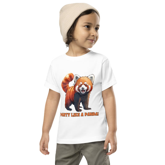 TODDLER Party like a Panda Short Sleeve Tee