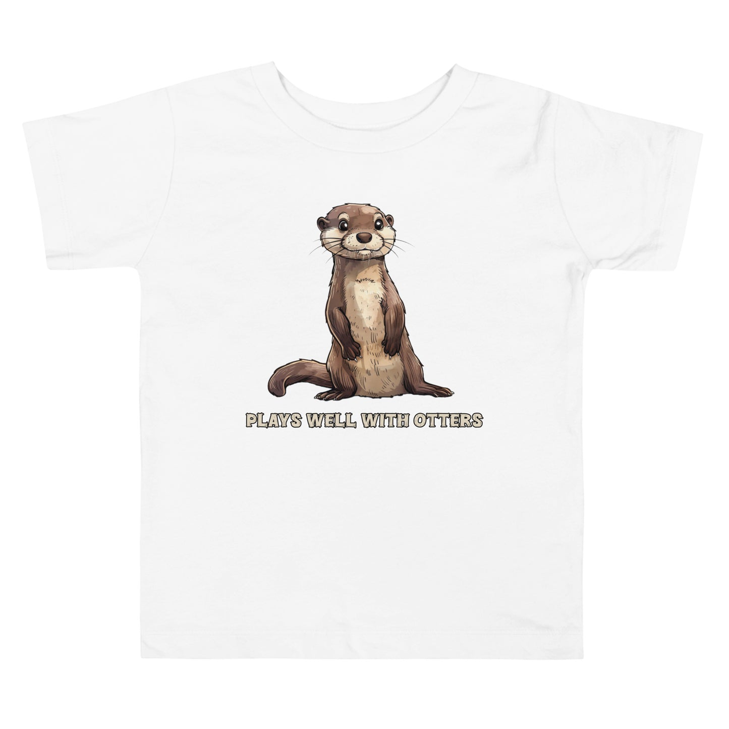 TODDLER Plays well with Otters Short Sleeve Tee