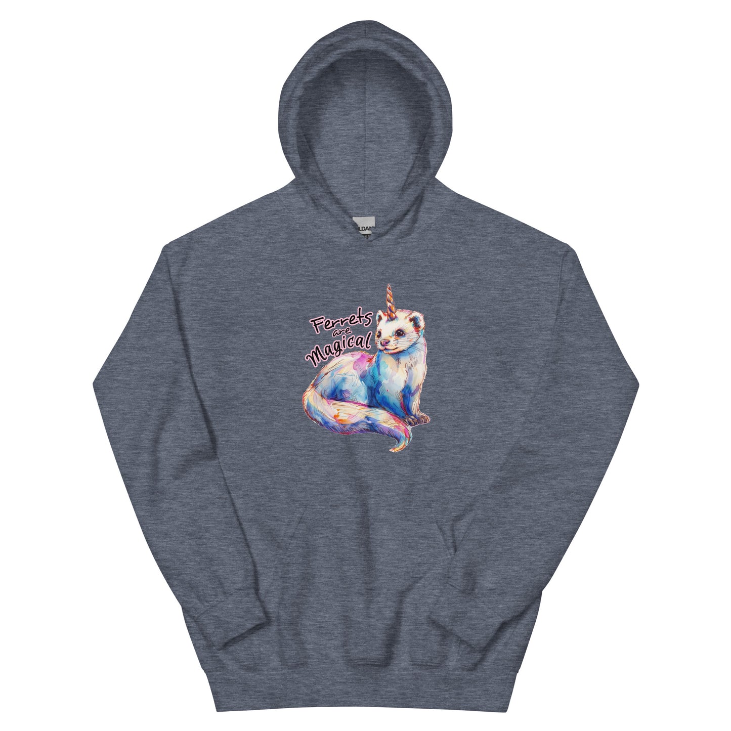 Unisex Hoodie, ferret hoodie, ferrets are magical hoodie