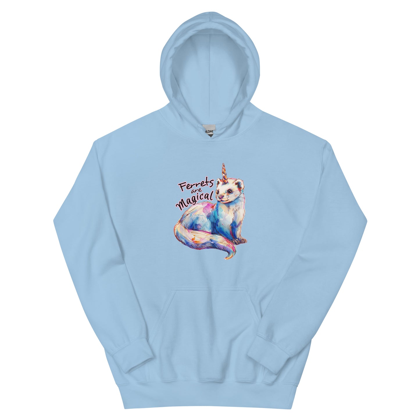 Unisex Hoodie, ferret hoodie, ferrets are magical hoodie