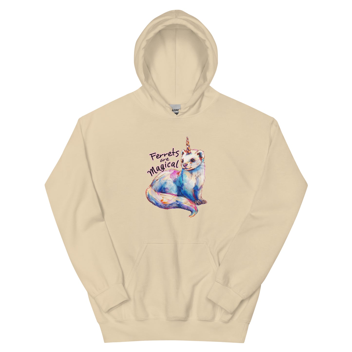 Unisex Hoodie, ferret hoodie, ferrets are magical hoodie